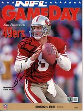 Frank Gifford Dan Dierdof Signed San Francisco 49ers Magazine Beckett 55767