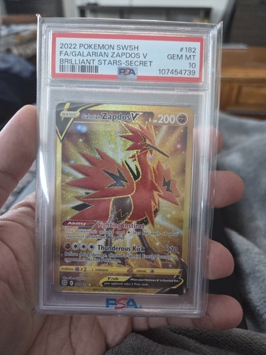 Galarian Zapdos V graded PSA 10 for sale on eBay