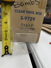 Lot Of 50 3x3x3 Clear Vinyl Boxes