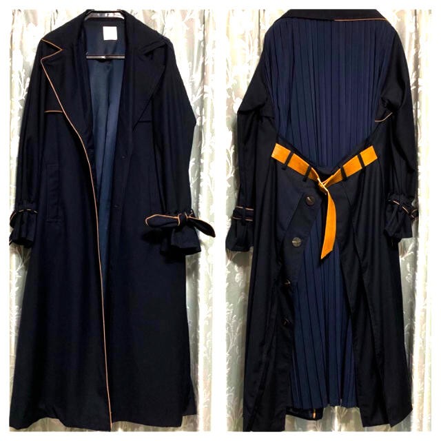 AMERI back pleat layered trench coat rare STUDIOU… - image 2