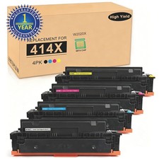 With Chip 4PK W2020X Color Toner Compatible for HP 414X M454dw M479fdw M454dn