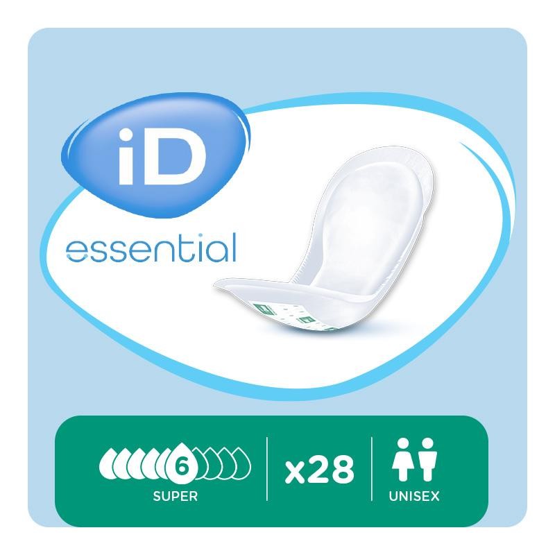 iD Essential Light Super - Incontinence Pads - Case 6 x Packs 28 (168 Pads) - Image 3