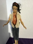 VINTAGE 1960 MATTEL PONYTAIL BARBIE BRUNETTE DOLL BLUE EYELINER BLUE EYES.