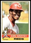 1976 Topps Baseball Card Ken Griffey Cincinnati Reds #128 EX-MT