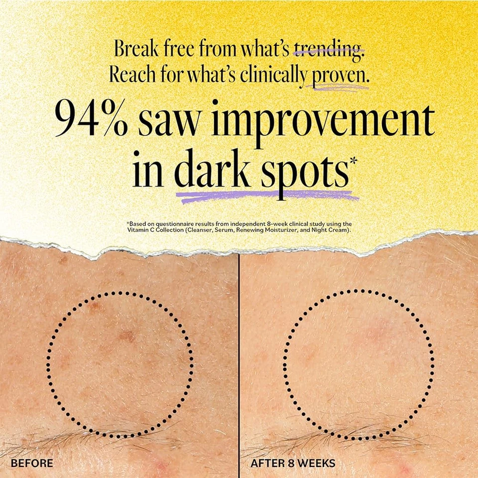 DERMA E Vitamin C Concentrated Serum Hyaluronic Acid Anti-Aging Face 2oz - Image 3 of 4