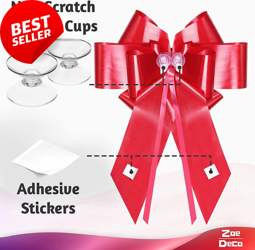 Big Red Car Bow 76cm Giant Gift Bow Birthday Xmas Wedding Surprise AU Stock - Picture 3 of 12