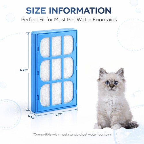 NISPIRA Wasserfilter Ersatz für Cat Mate & Dog Mate Brunnen 12er Pack - Bild 3 von 8