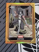 2025 Topps Chrome Deadpool - Comic Book Gold #CB-24 Zenpool Gold Refractor 38/50