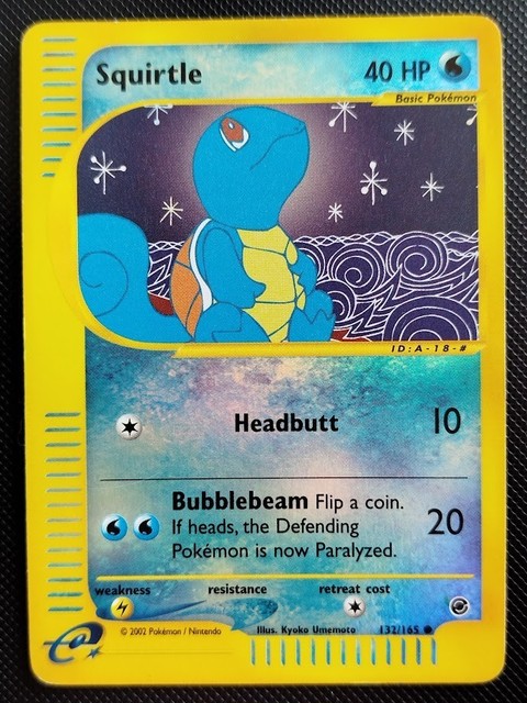 Squirtle [Reverse Holo] #132 (Expedition (2002))