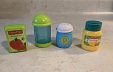 Fisher Price Replacements Salt Pepper Shakers Cheese Shaker Apple Juice Box Toys