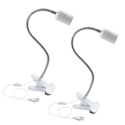 E26 Clamp Lamp Fixture Flexible Neck Clip Light Socket With On/off Switch Us Plu