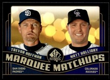 2008 SP Authentic Marquee Matchups Trevor Hoffman/Matt Holliday San Diego