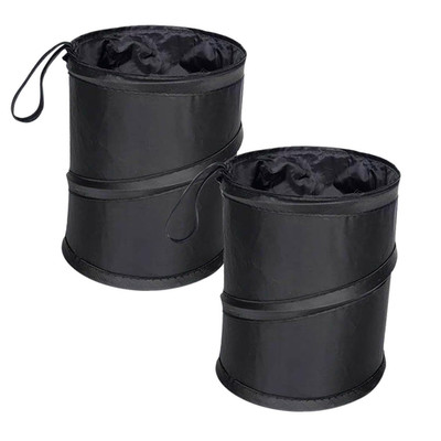 Collapsible Pop-Up Car Trash Can - 2 Pack, Multipurpose Bin for Home & Auto