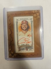 2025 Allen Ginter Framed Mini Auto Red Ink 4/10 Alec Burleson