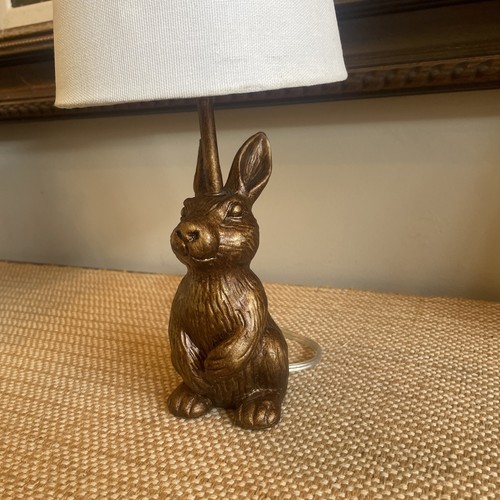 Gold Bunny Rabbit Table Lamp