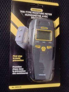 GENERAL DIGITAL MOISTURE METER, PIN TYPE, WOOD OR DRYWALL