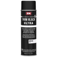 SEM 49143 Trim Black Ultra Trim Paint, Jet Black Satin, 14.5 oz aerosol