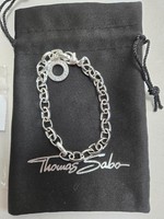 Thomas Sabo Damen Charm-Armband Classic Club 925 Sterling Silber (F006 E1+)