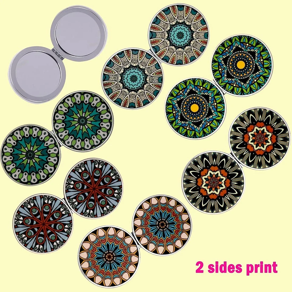 Vergrößerungs Kompakt Spiegel Travel Makeup Handheld Klappbare Tragbare Klein... - Bild 4 von 4