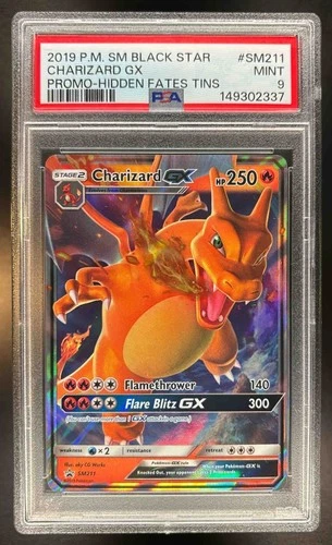 Charizard 2019 Pokemon SM Black Star Promos #SM211 PSA 9