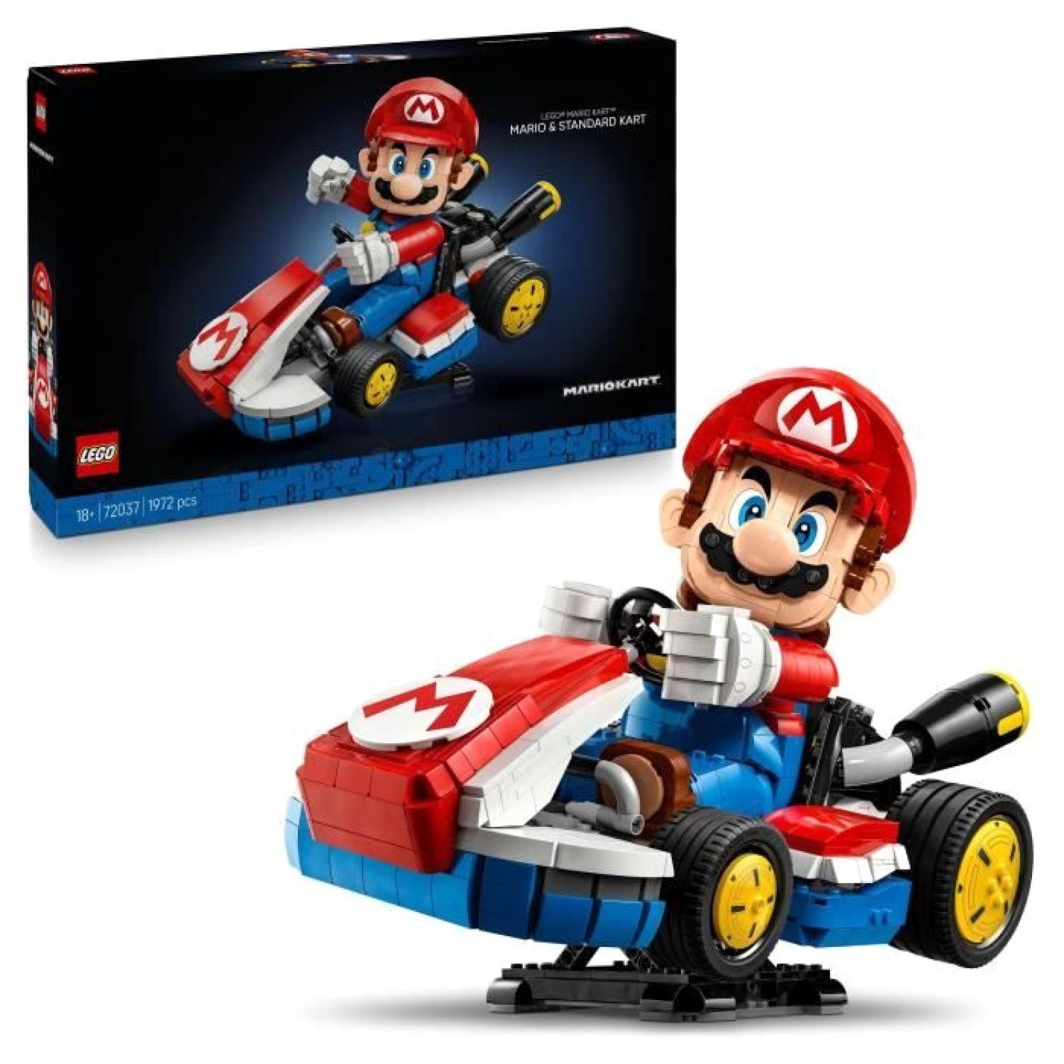 LEGO Mario Kart 72037 jeu de construction kart standard et figurine adulte de collection