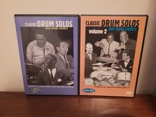 Classic Drum Solos & Drum Battles Vol 1 & 2 DVD Lot Set Hudson Music Jazz Legend