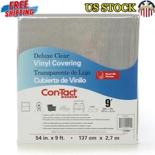 Clear Vinyl 54"x108" Heavy Duty Table Cover Crafting Protector Indoor Outdoor US