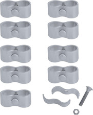 10Sets Dog Kennel Panel Clamps Chain Link Fence Clamps, 1-3/8 Fence Parts T