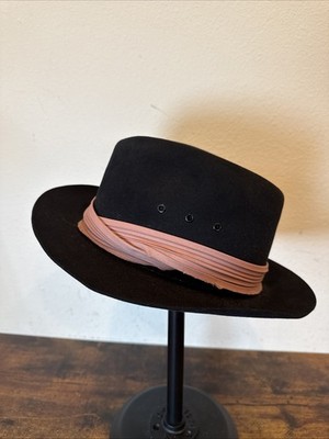 Beaver Brand  Major  Custom Western Fedora   Fur Felt   Size 6 7/8   Byrne Witz