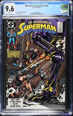 Adventures Of Superman (Volume 1) CGC 9.6 NM+ #456 July 1989 DC Comics