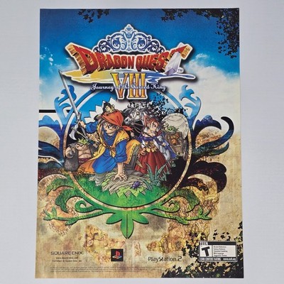 Dragon Quest VIII PlayStation 2 PS2 The Cursed King Printer Ad/Poster