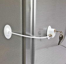 1 Pack Refrigerator Lock with 2 Keys - Dorm Freezer Door Lock and Child Safet...