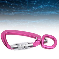Carabiner Clip Auto Locking 360 Rotational Hook Accessory For Dog Leash Hammocks