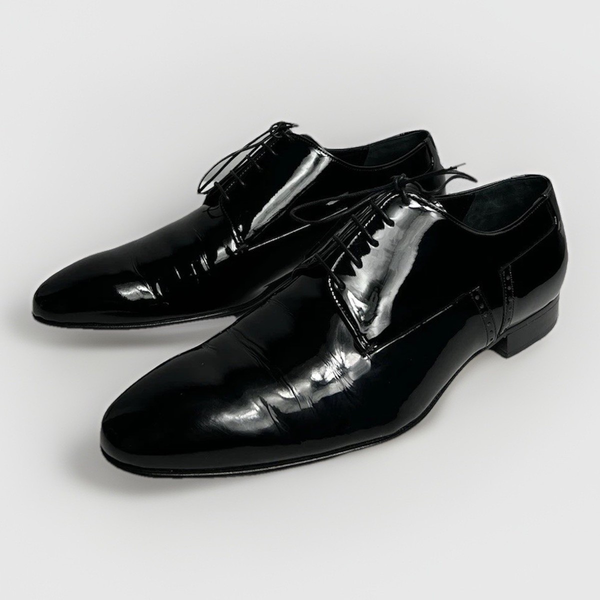 Bally Black Leather Oxfords with Red and White Layered Sole 
No box il_fullxfull.7218743393_bnuv.jpg main image 3