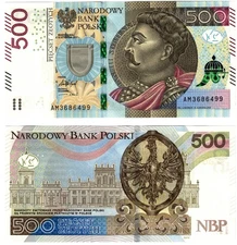 2017 Poland 500 Zlotych Banknote UNC  P190b