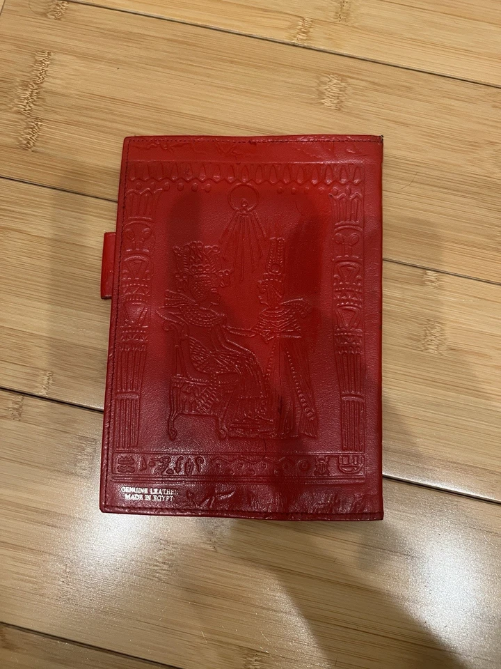 Cubierta de libro de hermandad griega Delta Sigma Theta de colección 9x6 pulgadas hecha en Egipto rara Foto 3 de 4