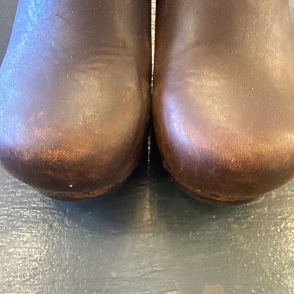 Dansko XP Brown Leather Comfort Clogs Shoes Womens 38 / 7.5-8 (L1h - Image 2 of 4