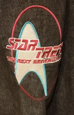 STAR TREK International Denim JOURNEY'S END Men's EMBROIDERED JACKET Size XL