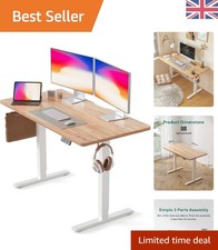 Sturdy Alloy Steel Frame Electric Stand-Up Desk - 60x120 cm Ergonomic Design
