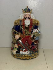 Radko Nutcracker King 2000 Cookie Jar 16  Blu...
