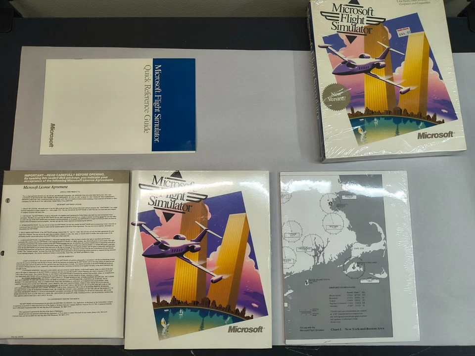 Original Microsoft Flight Simulator - 5 1/4 Disk (1987, version 3.0) Tandy - Image 4 of 4