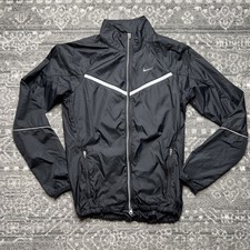 Nike Windrunner Jacket Women's Size Small Black Lightweight Running Vented