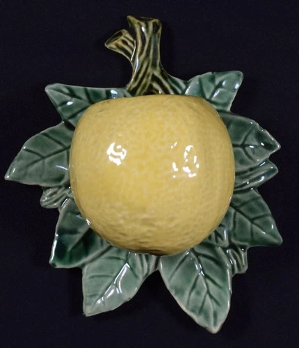 Vintage 1953 McCoy Pottery Orange Wall Pocket Planter Fruit