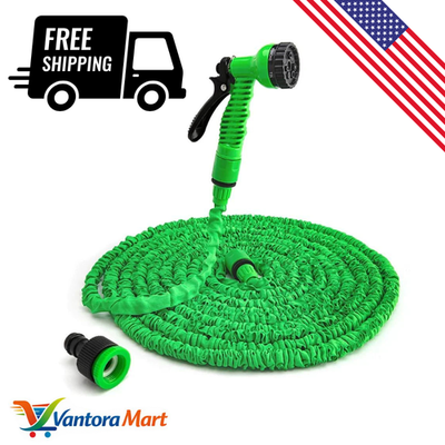 #ad Expandable Garden Hose with Spray Nozzle High Pressure Car Wash Watering $25.99