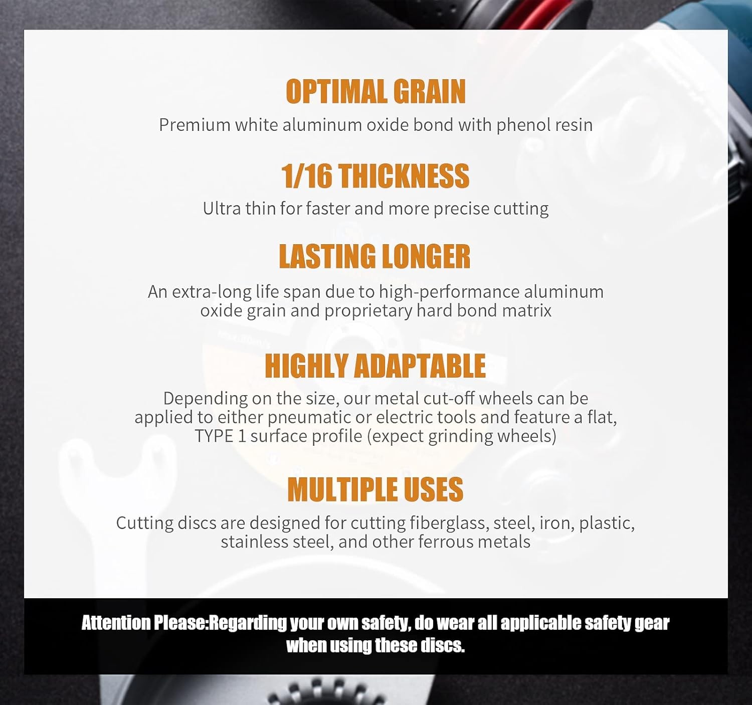 S SATC Grinder Wheel 25 PCS Cut Off Wheels 3 Inch 3inch 25PCS 