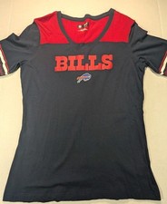 Buffalo Bills NFL Team Apparel Women's Baby Doll Shirt Large