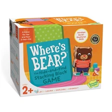Peaceable Kingdom Where's Bear? The Hide and Find Stacking Block Game for 2 Year