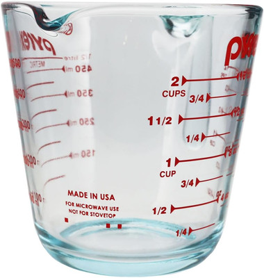 Pyrex Prepware 2-Cup Glass Measuring Cup 2 Cup, Clear 