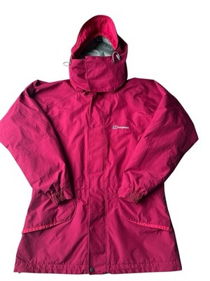 Berghaus Gore-Tex Raincoat Women's Uk10 Pink Walking Hiking