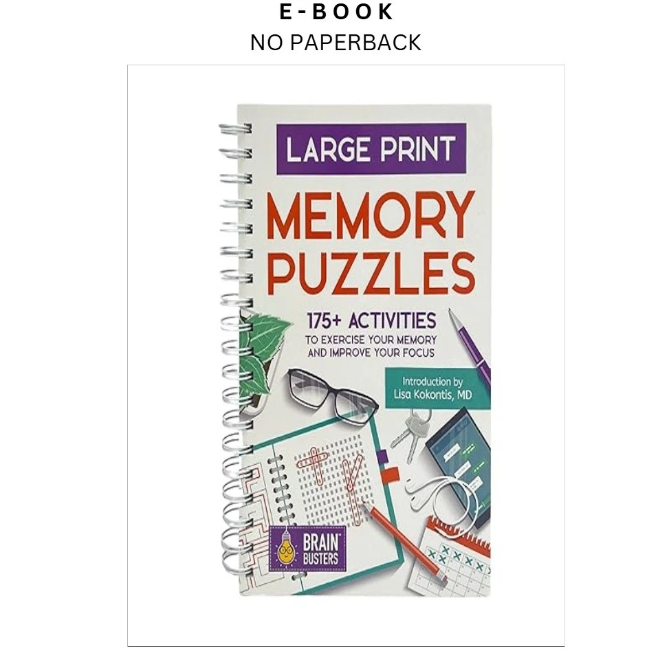Buy Large Print Memory Puzzles ebook, instant digital download PDF from LD Global